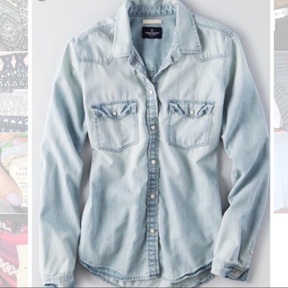 AE Denim Flannel